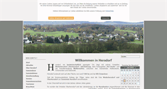 Desktop Screenshot of hersdorf-eifel.de